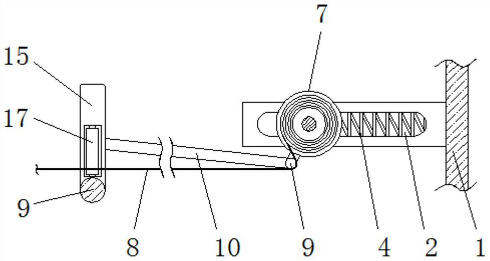 A roving separation device for spinning processing that can reduce spinning shaking