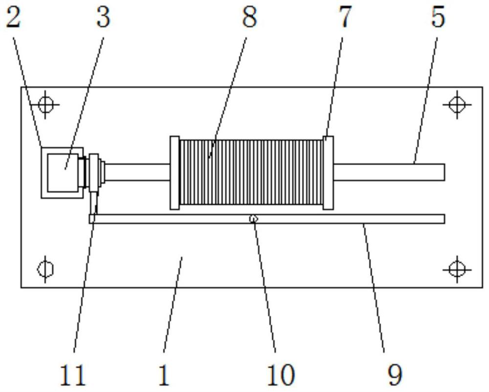 A roving separation device for spinning processing that can reduce spinning shaking