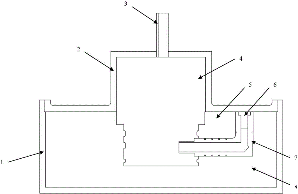 Hot isostatic pressure diffusion connection preparation method of heterogeneous composite component
