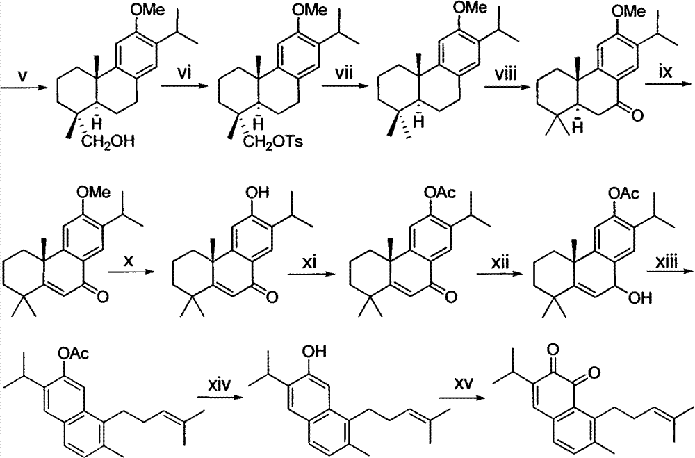 Method for synthesizing saprorthoquinone