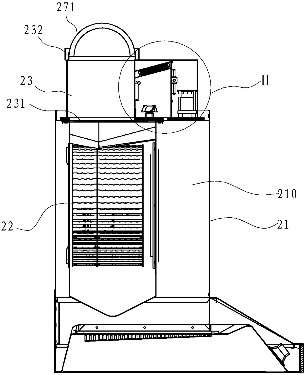 Soot filter and extractor hood with soot filter