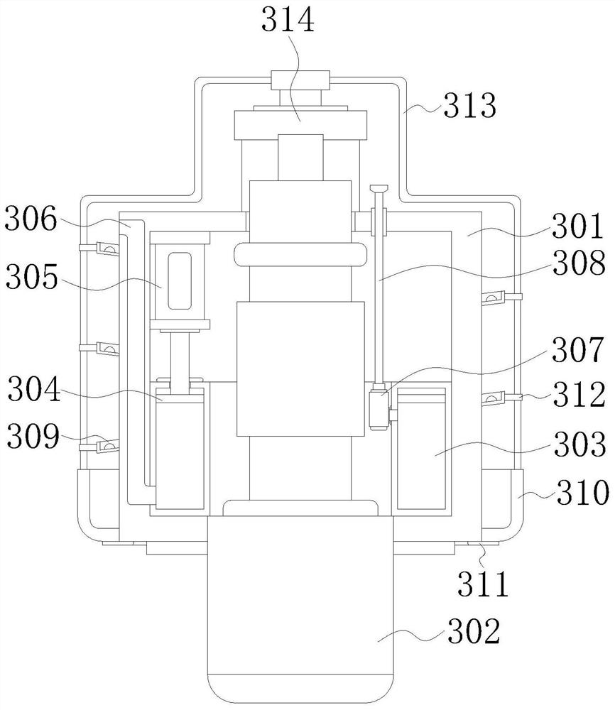 A rotating head with an anti-corrosion mechanism for fog piles