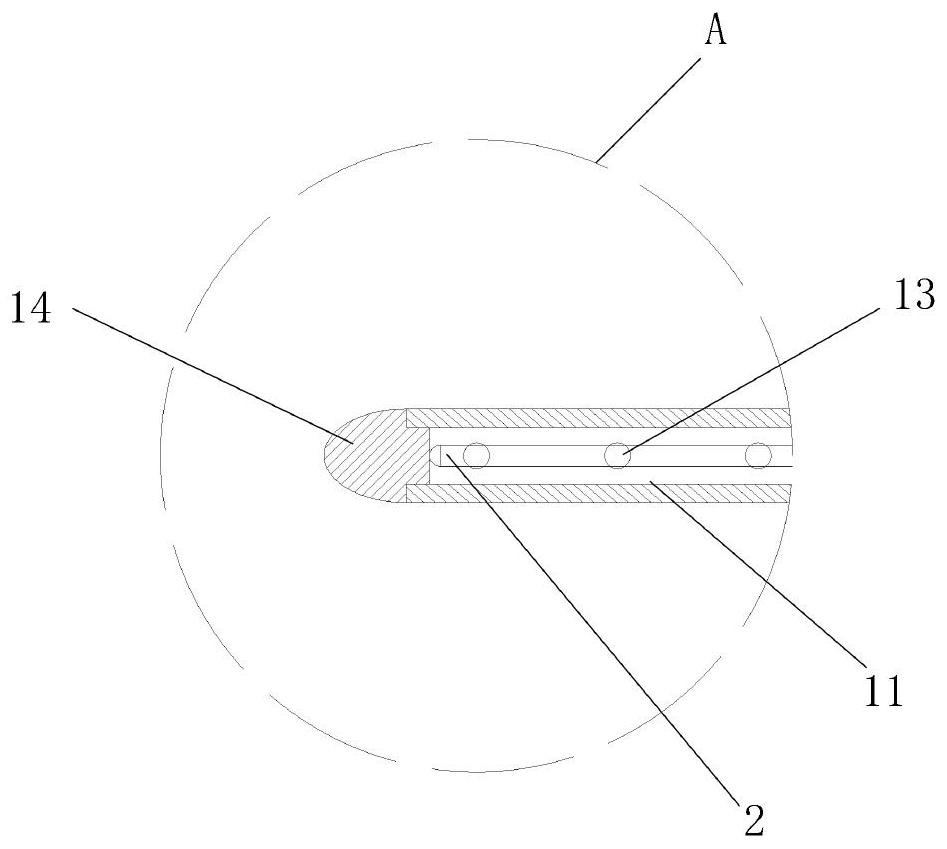 Ventricular drainage tube and use method thereof