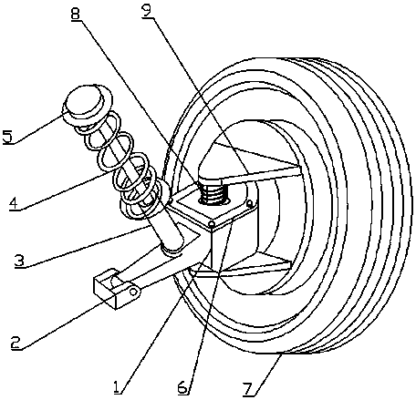 Four-wheel independent steering mechanism and working method