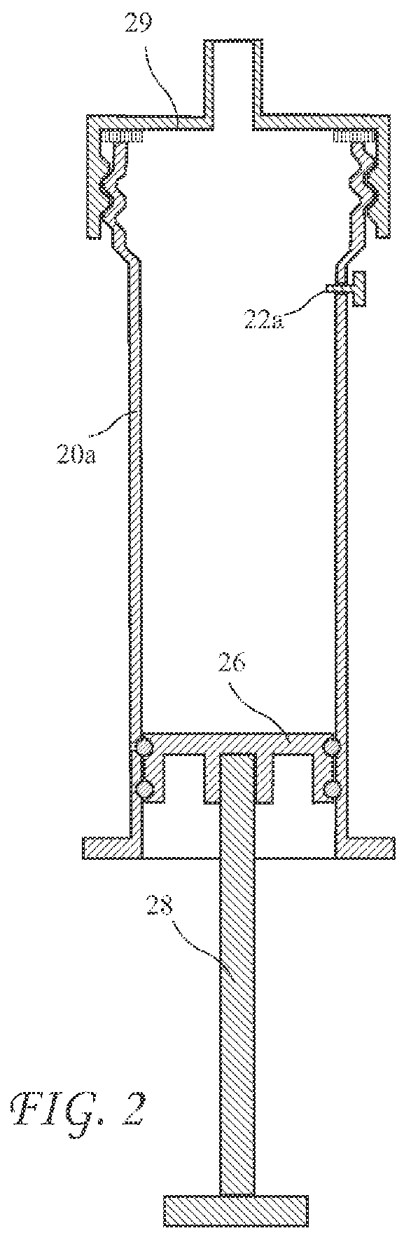 Completely closed syringe system