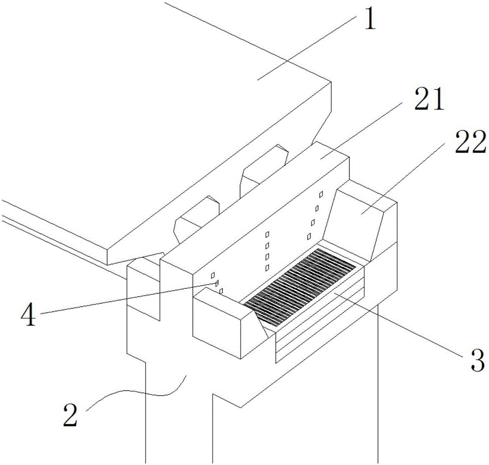 Girder falling prevention structure capable of achieving gradual telescopic energy consumption