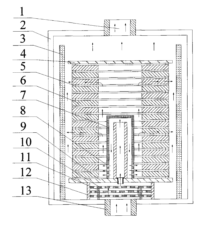 Method for using domestic carbon fiber to prepare high-performance carbon-based composite material through rapid directional infiltration