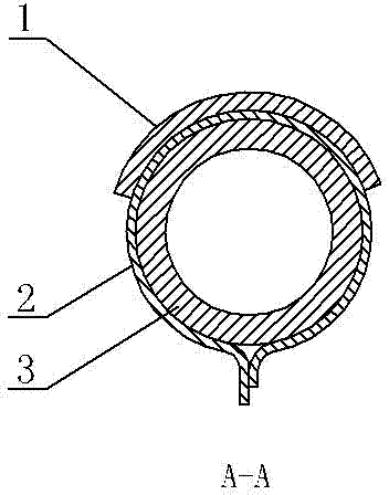 Boiler inside pipe system anti-abrasion cover structure