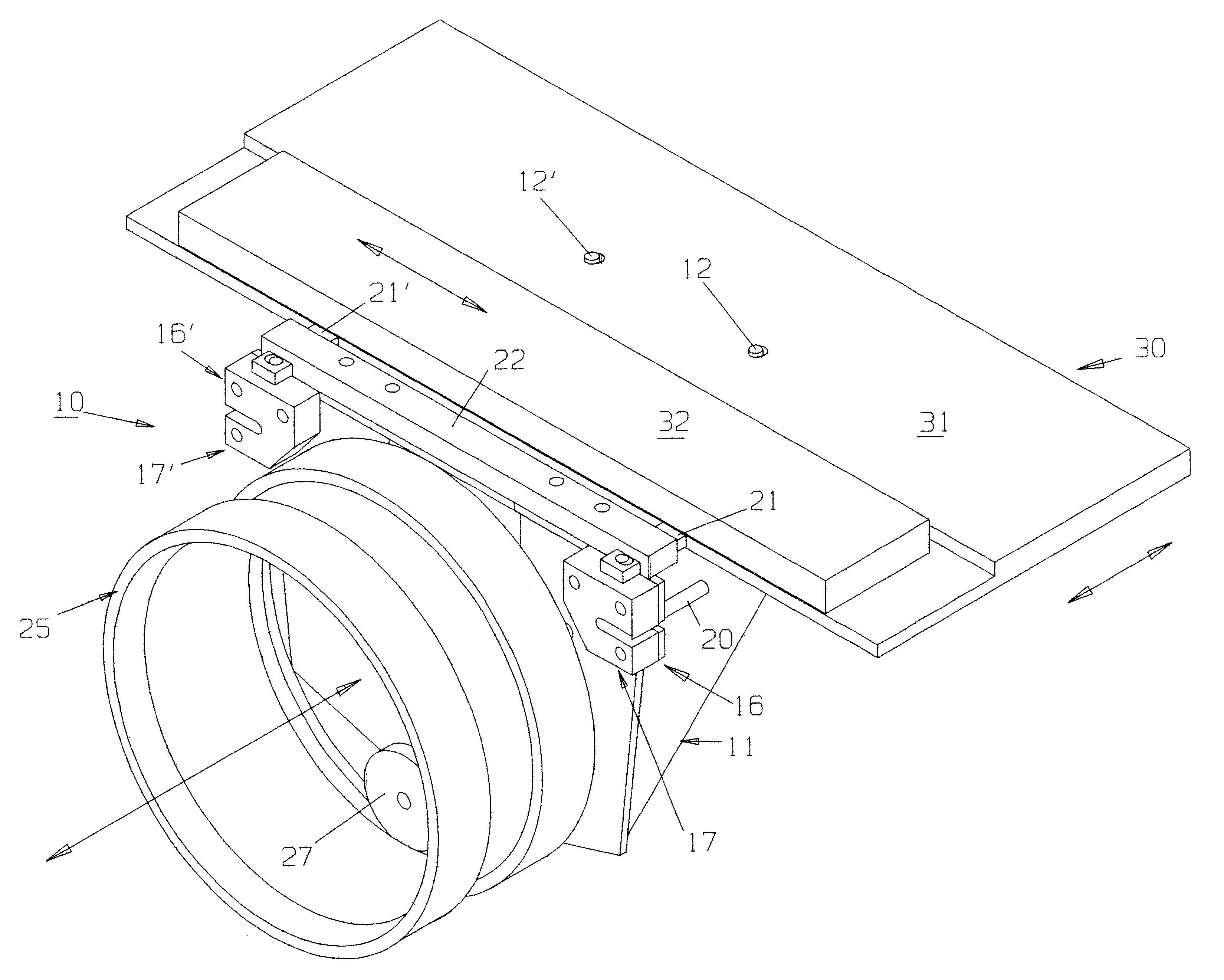 Cap frame drive assembly and method