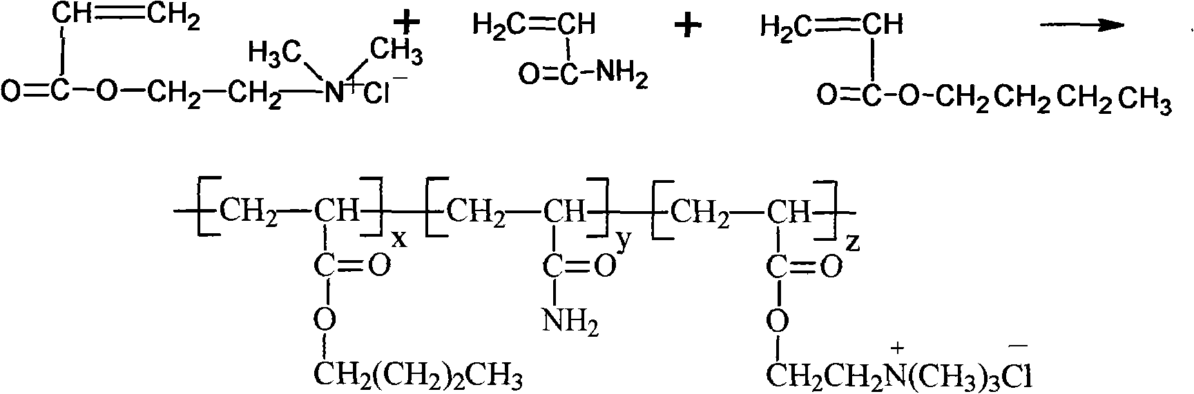 Method for preparing dewatered modified cation flocculating agent