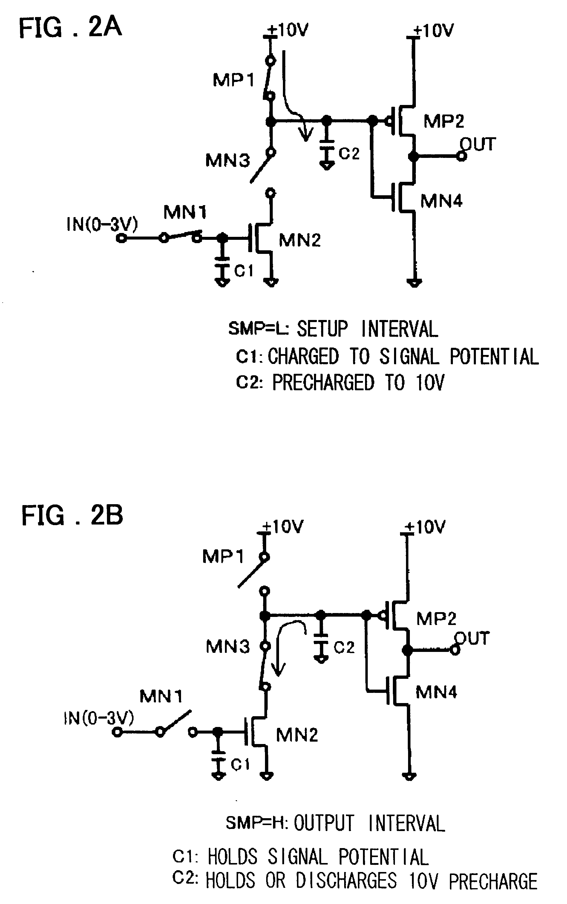 Sampling level converter circuit, 2-phase and multiphase expanding circuit, and display device