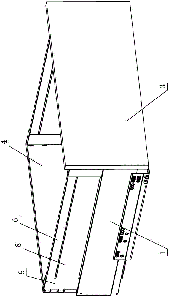 A heightened and noise-reducing structure for side panels of a drawer