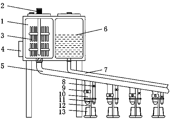Feed and water integrated automated poultry feeding device