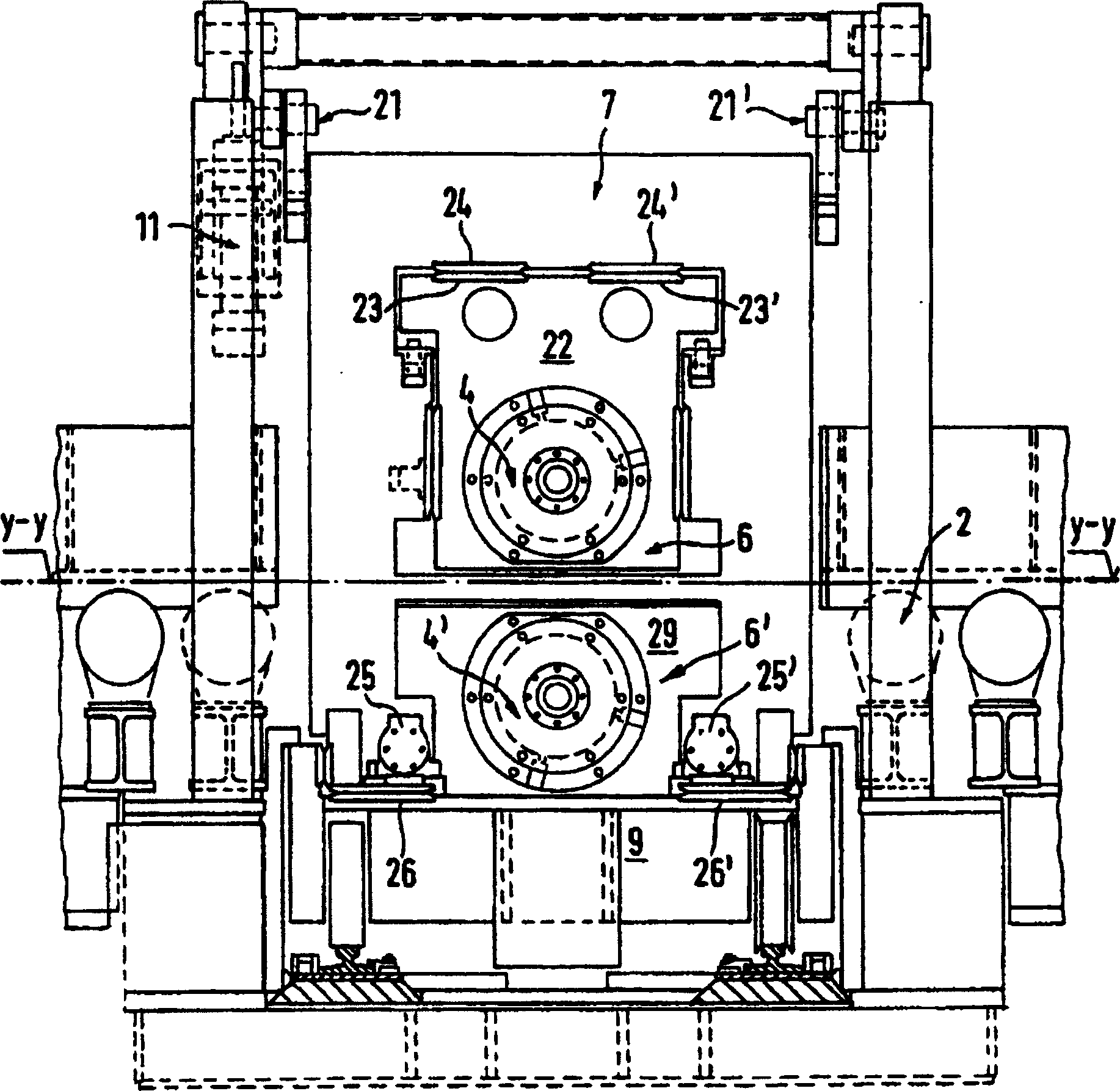 Method and device for cutting to length strips or sheets in rolling or transport line