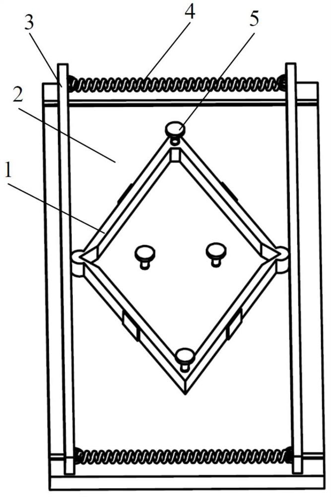 Piezoelectric actuation linear moving platform and working method thereof