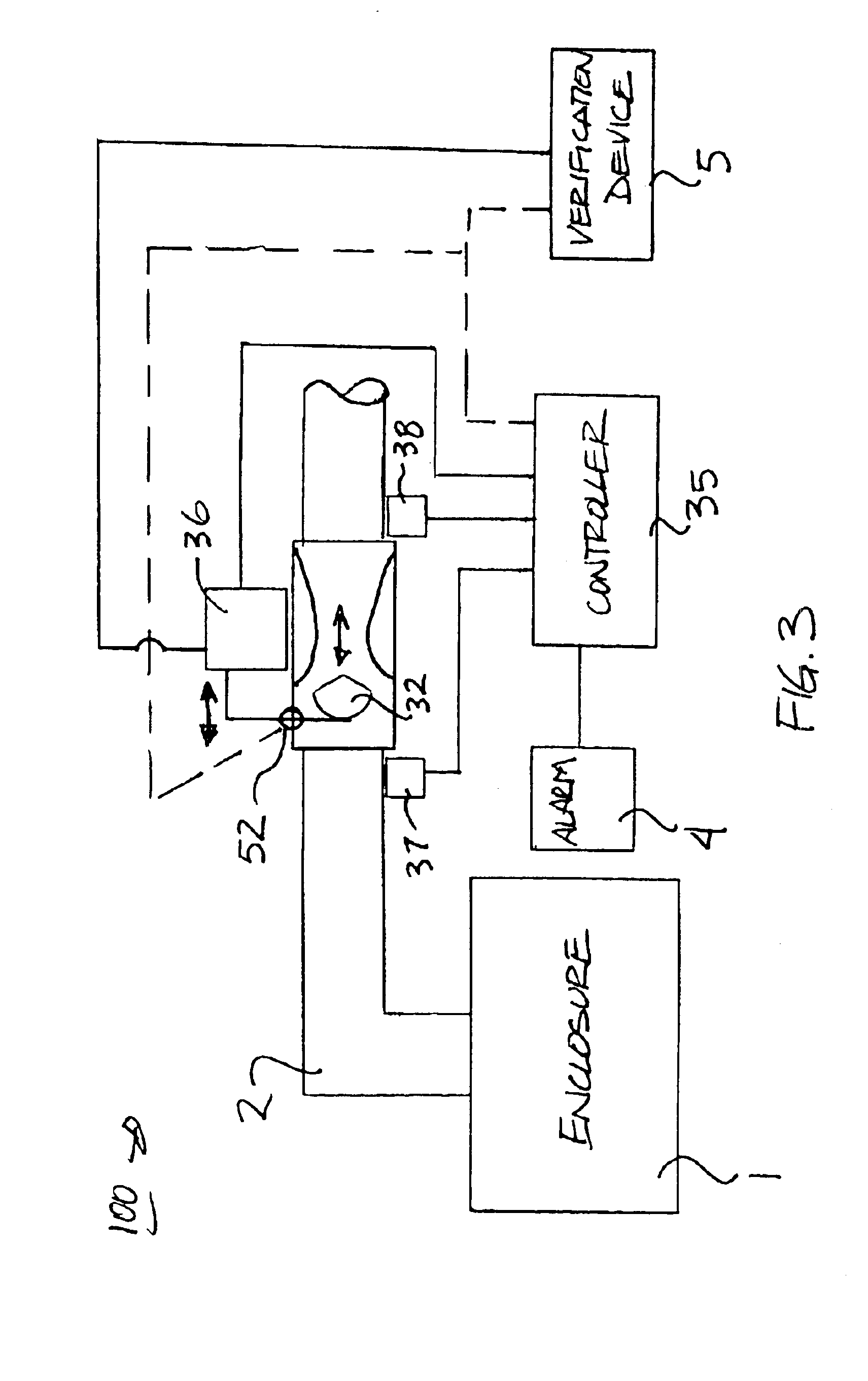 Method and apparatus for alarm verification in a ventilation system