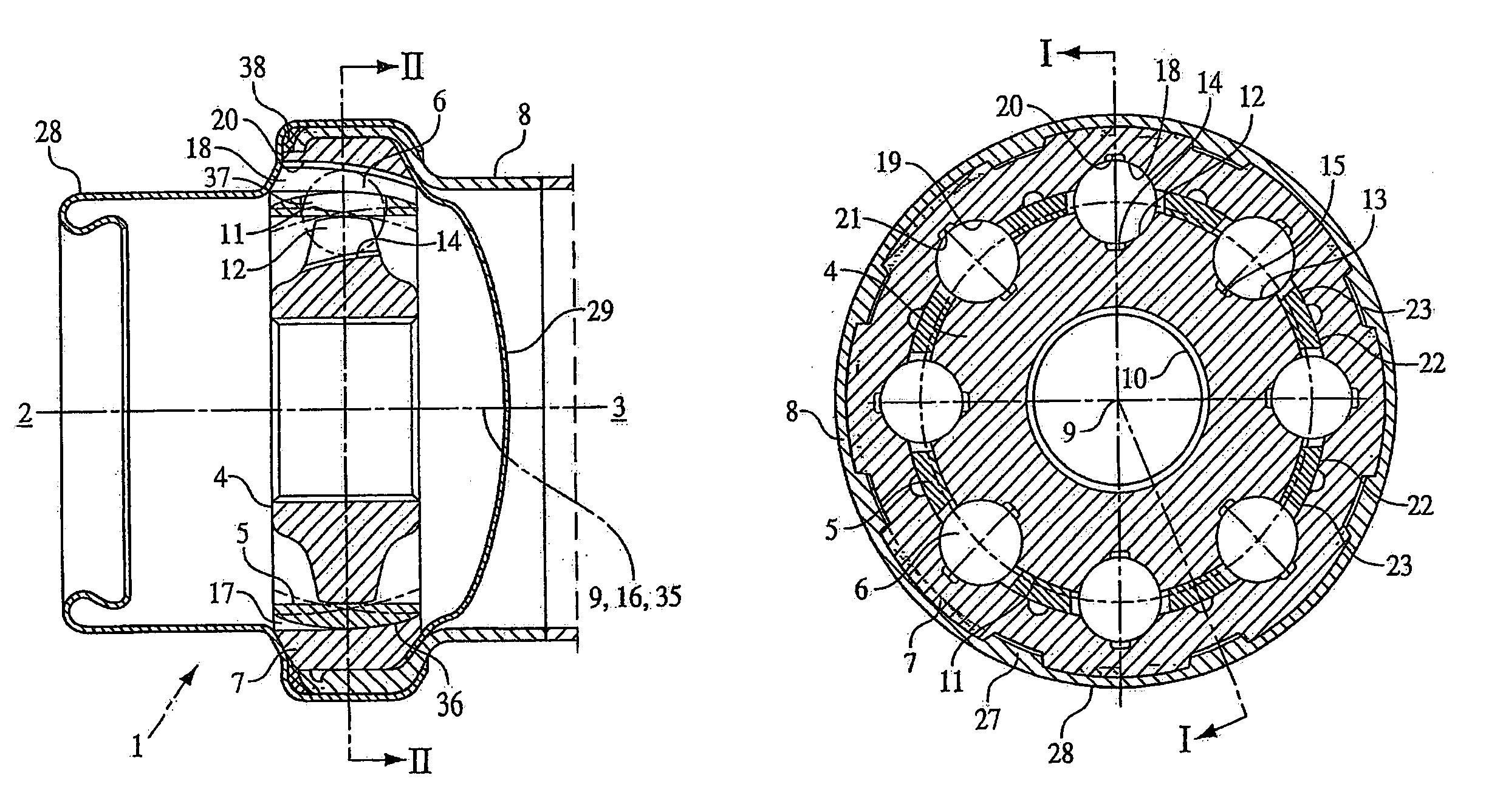 Opposed path joint