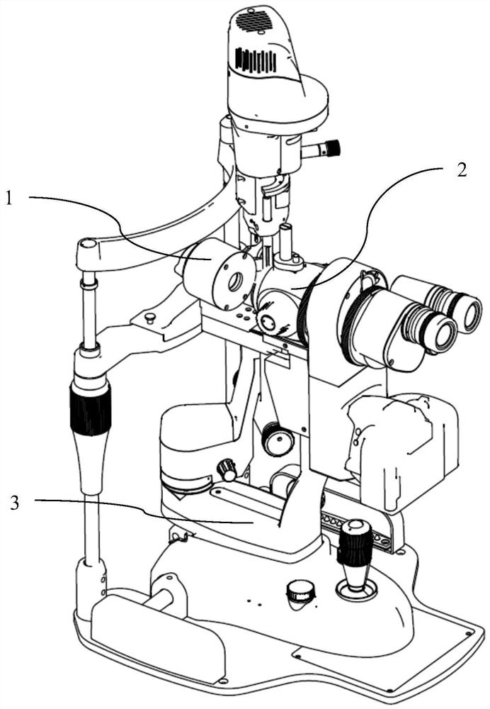 Electric folding and unfolding mechanism and electric adjusting mechanism for dry-eye inspection device