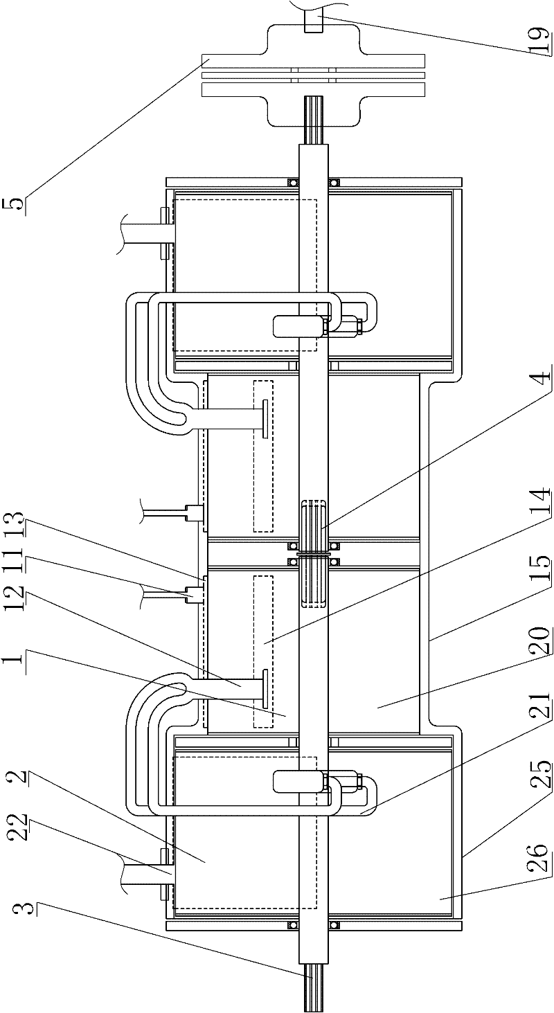 Multistage compressed gas engine and motor vehicle