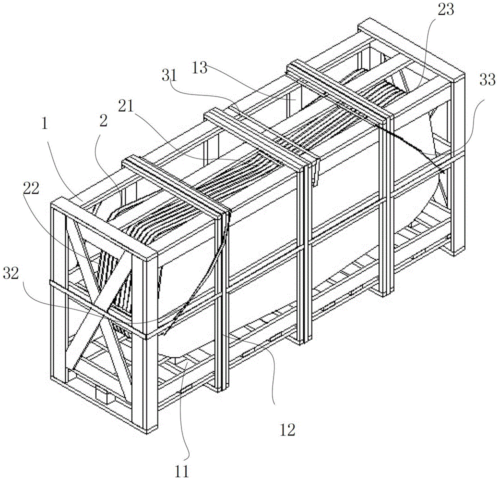 Glass packaging box and glass packaging method