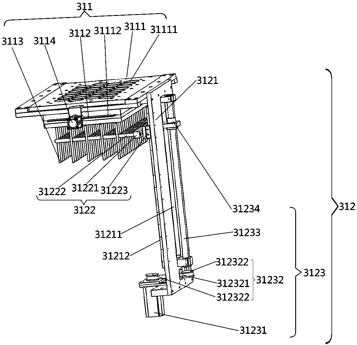 Full-automatic cup piling machine