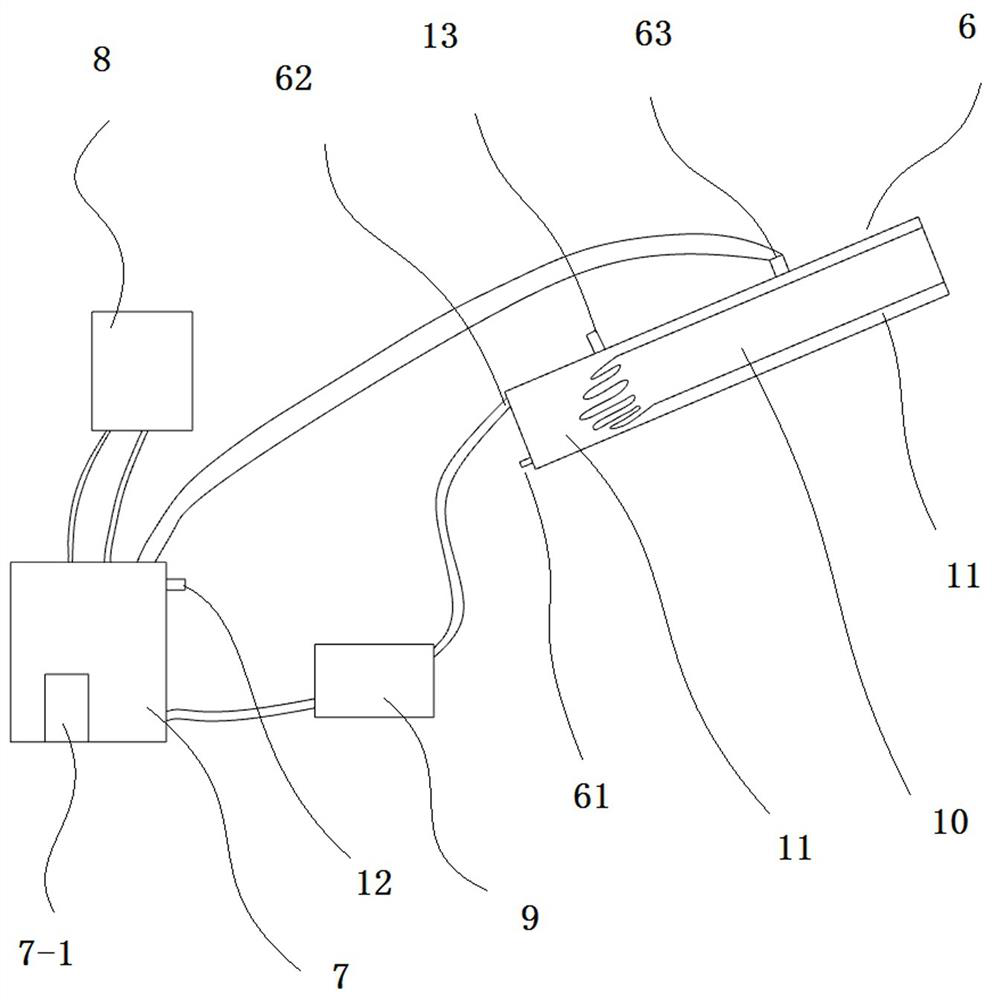 Blood vessel cold and hot trial-production instrument and using method