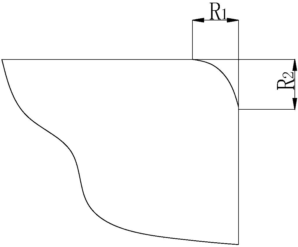 A method for correcting the section size of thick plate continuous casting slab after cleaning