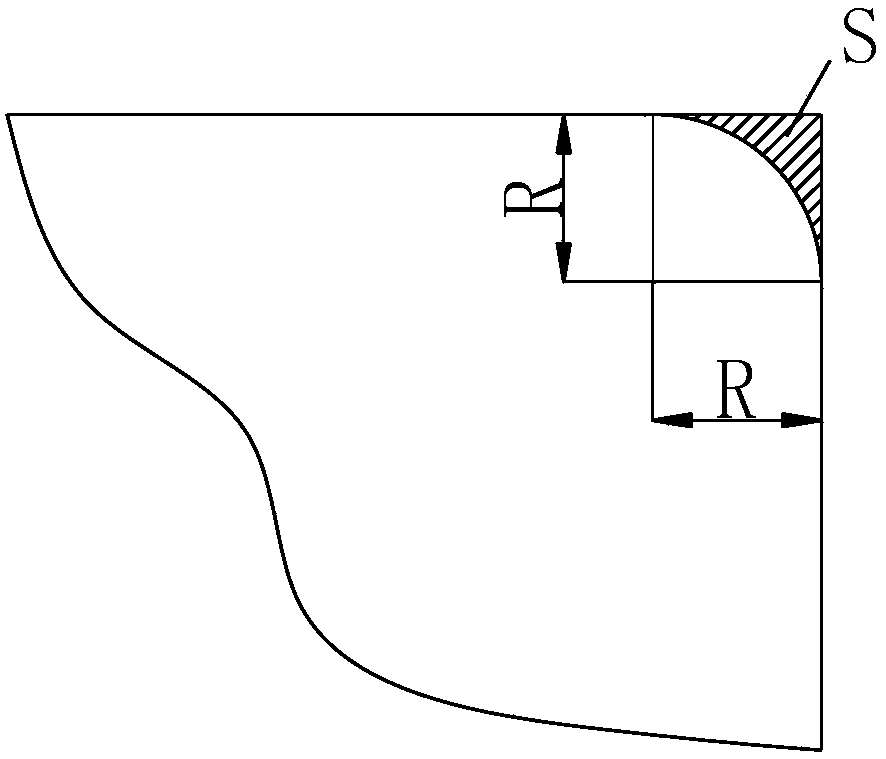 A method for correcting the section size of thick plate continuous casting slab after cleaning