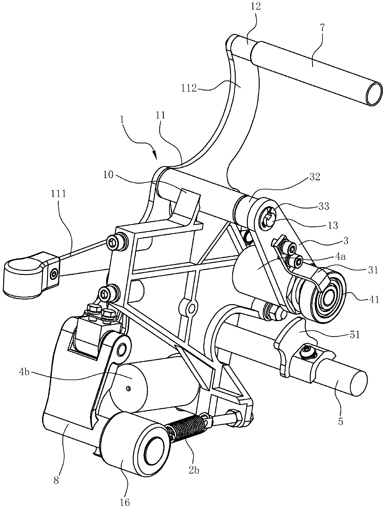 Automatic creel lifting device of rotor spinning machine