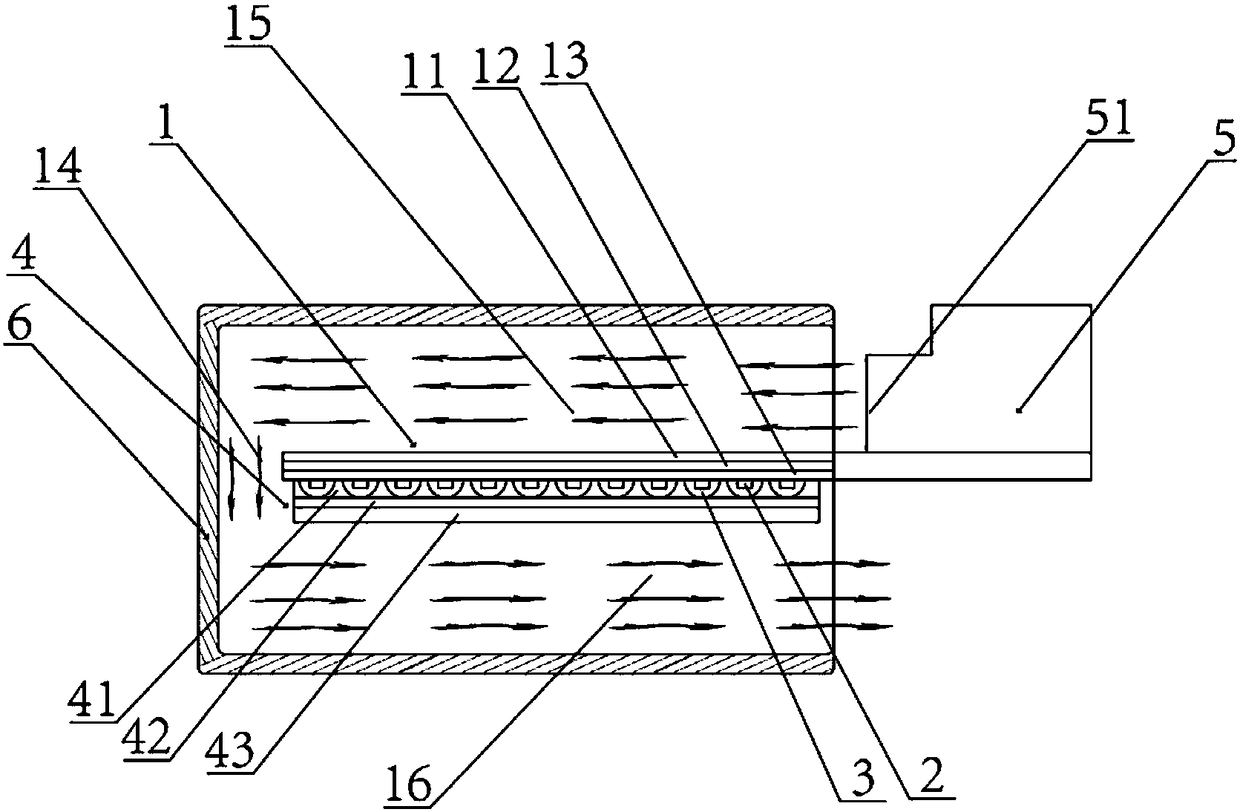 Double-sided light emitting diode (LED) light source structure based on COB packaging structure