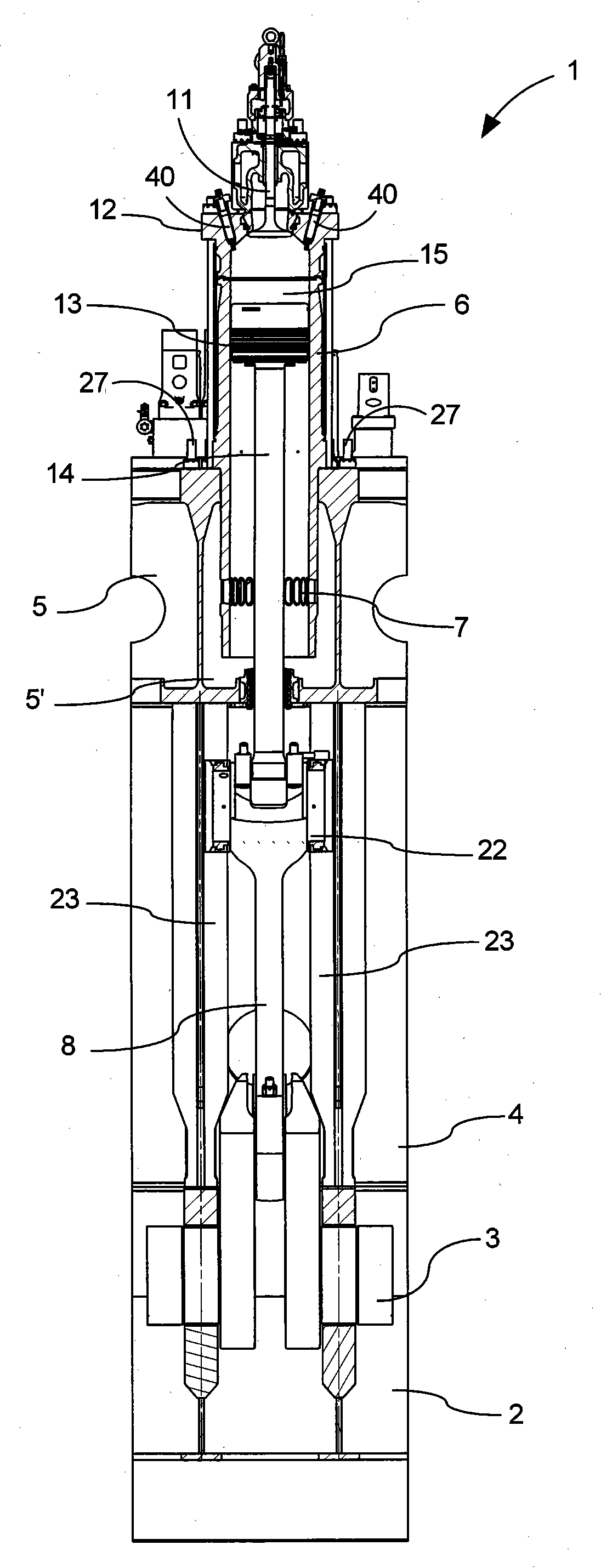 Large two-stroke diesel engine with electronically controlled exhaust valve actuation system
