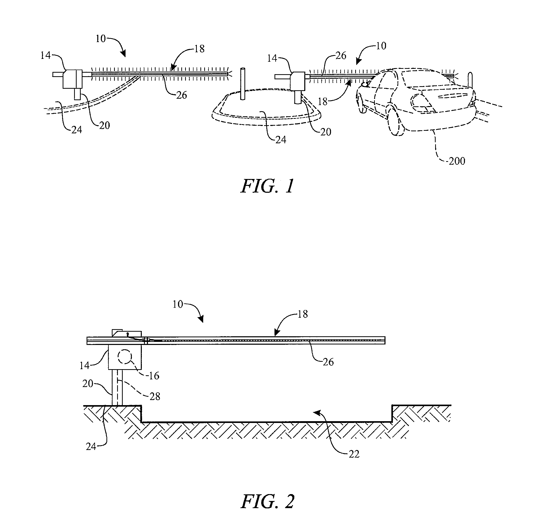 Vehicle barrier system with illuminating gate arm and method