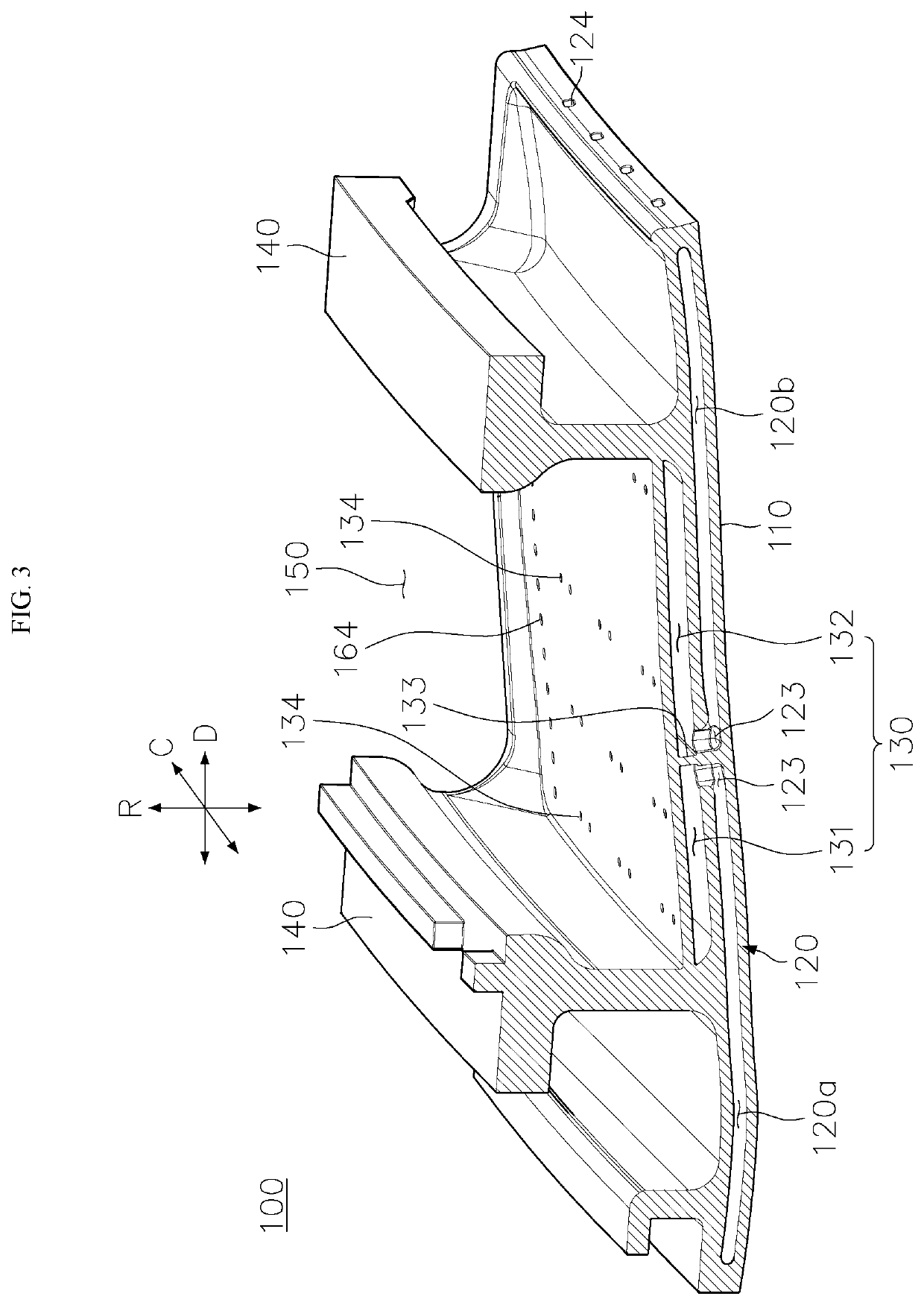 Ring segment and turbomachine including same