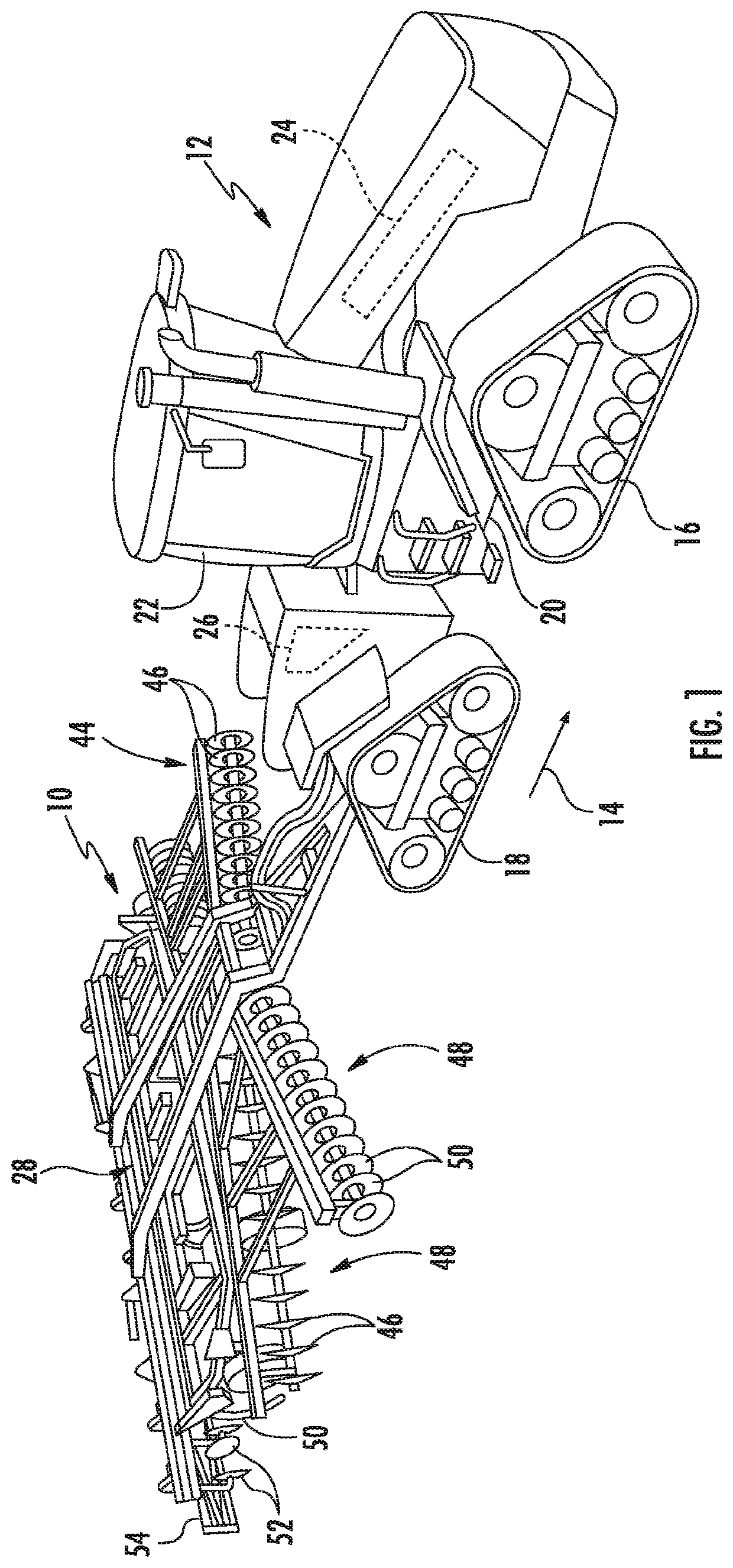 System and method for determining material accumulation relative to ground engaging tools of an agricultural implement