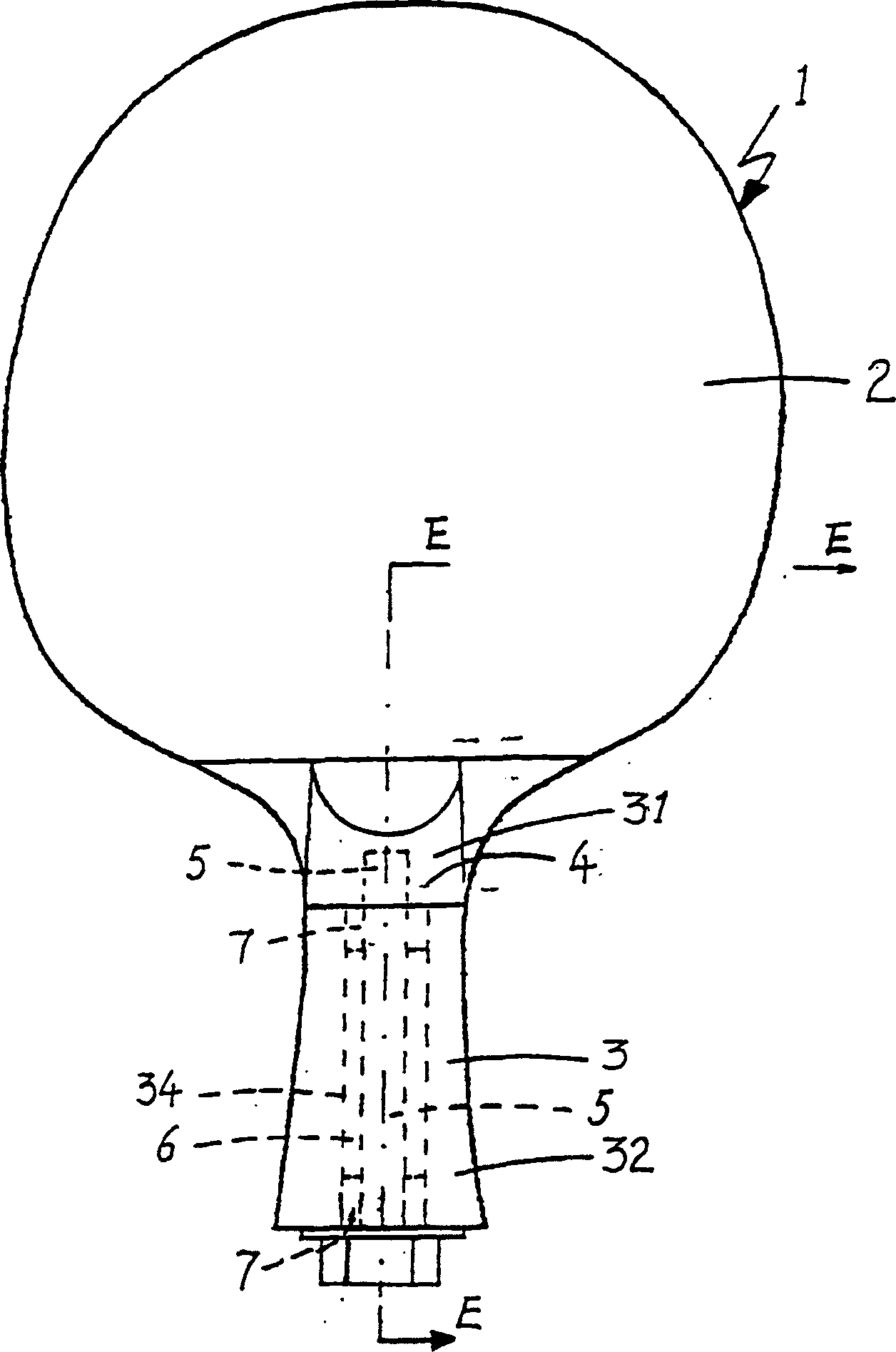 Table tennis bat