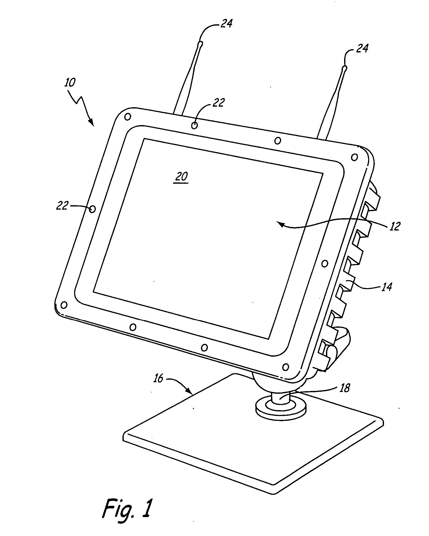 Integrated antenna/access door for a mobile computer