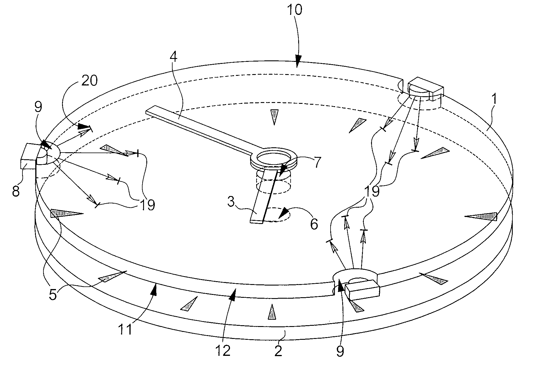 Timepiece including optical guide which performs the function of a crystal