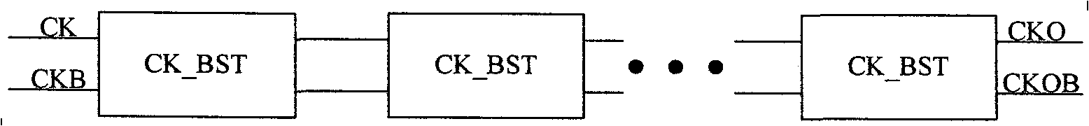 Boosting clock circuit and charge pump provided with the same