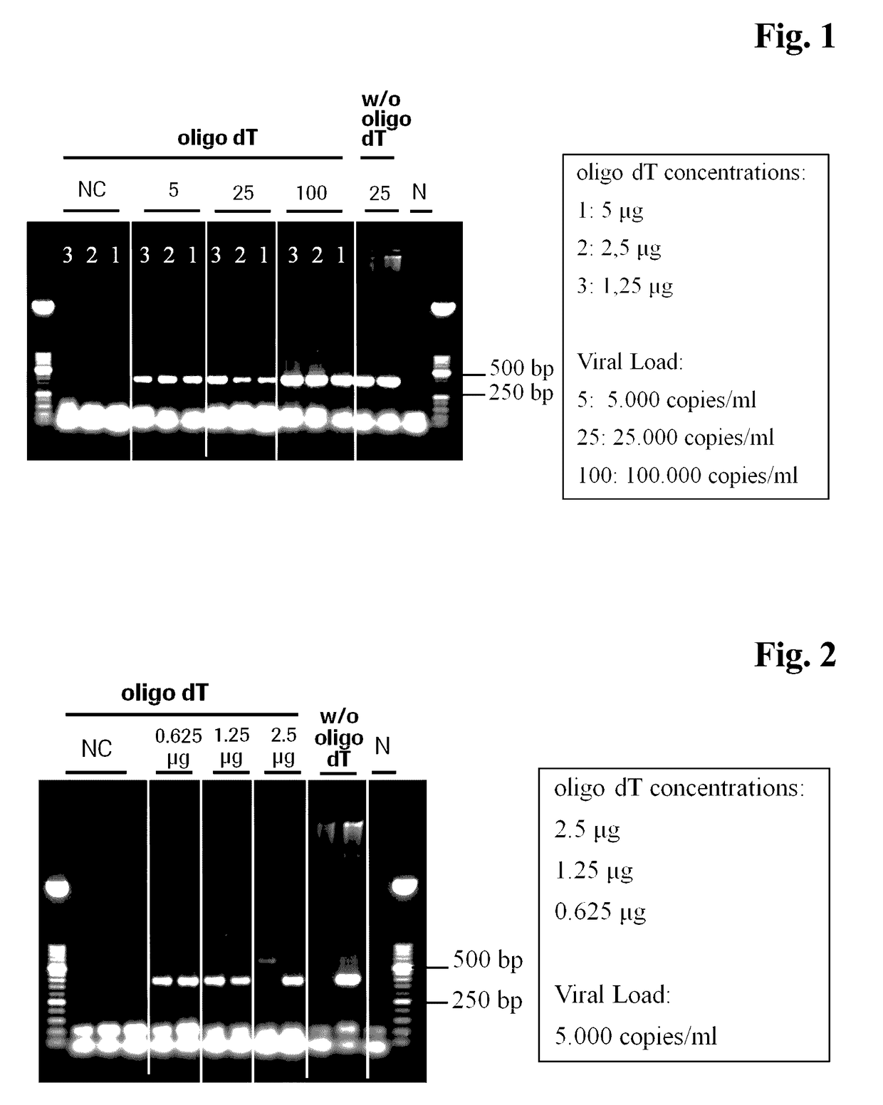 Application of oligo-DT molecules to avoid generation of high molecular PCR products induced by poly-A carrier