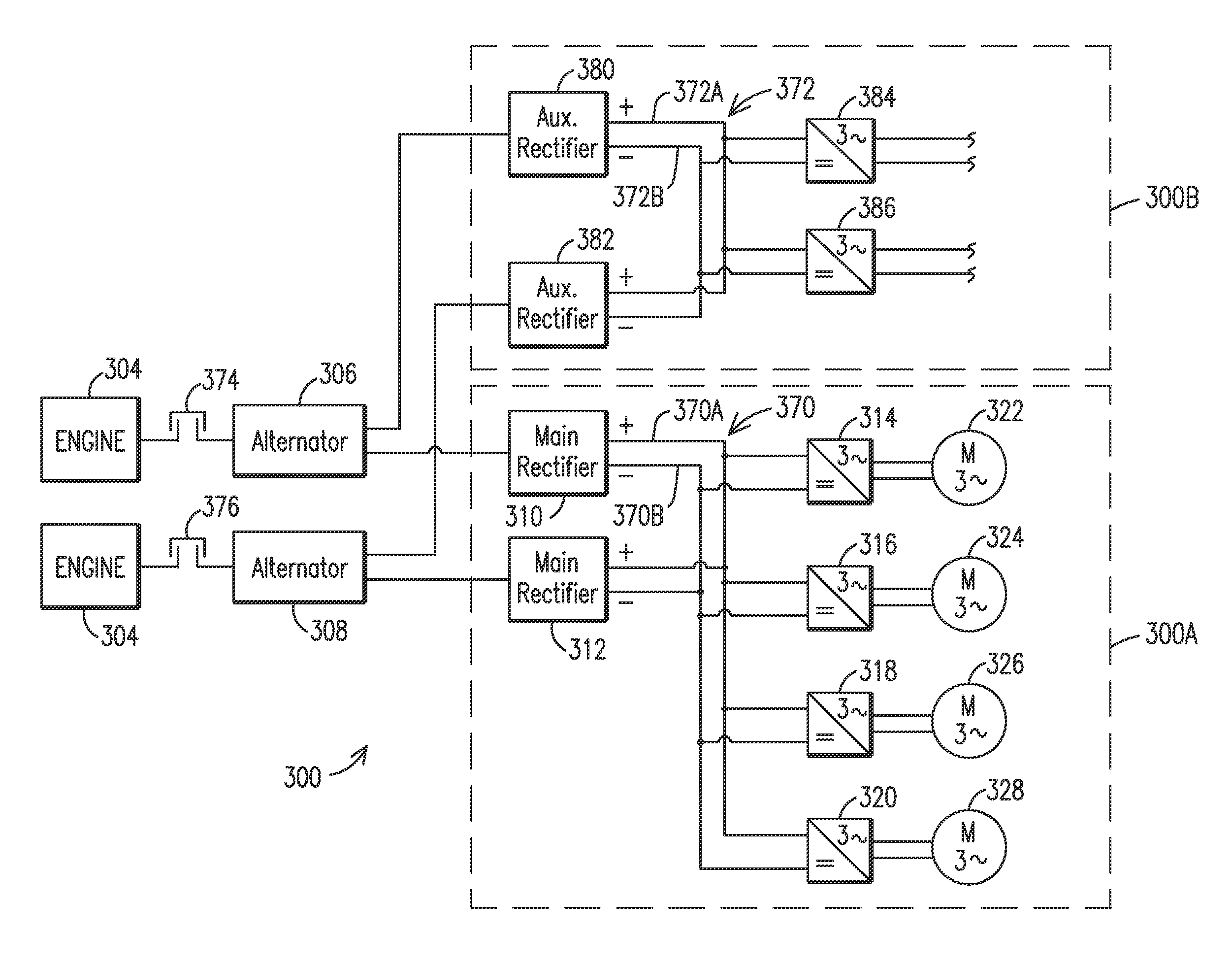 Electric drive system for mining haul truck