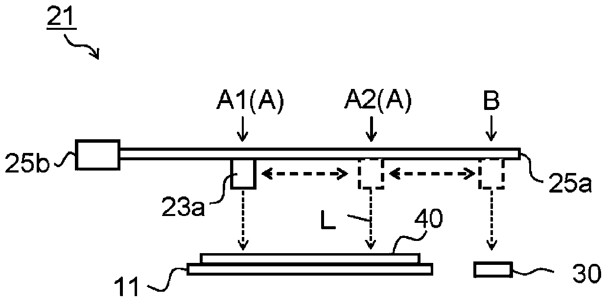 Reference device, measuring and coating device, measurement accuracy guarantee, and film manufacturing method