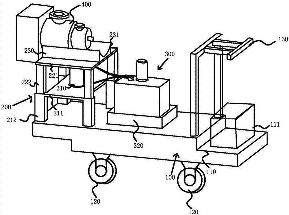 Replacing device of burner of annealing furnace