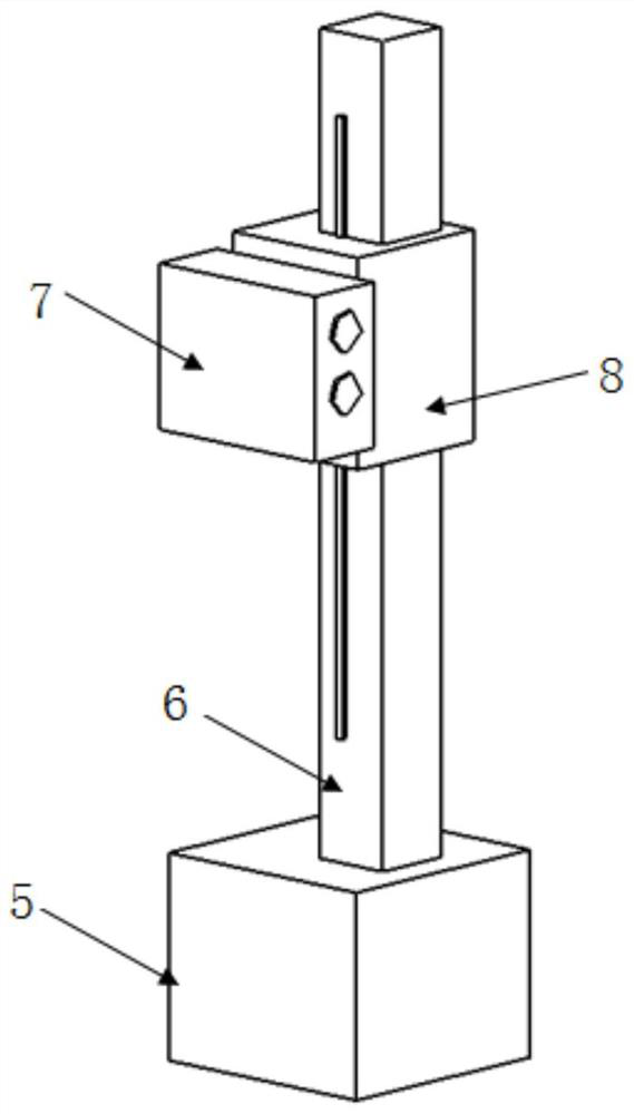 Automobile linear deviation measurement system based on laser measurement, and measurement judgment method