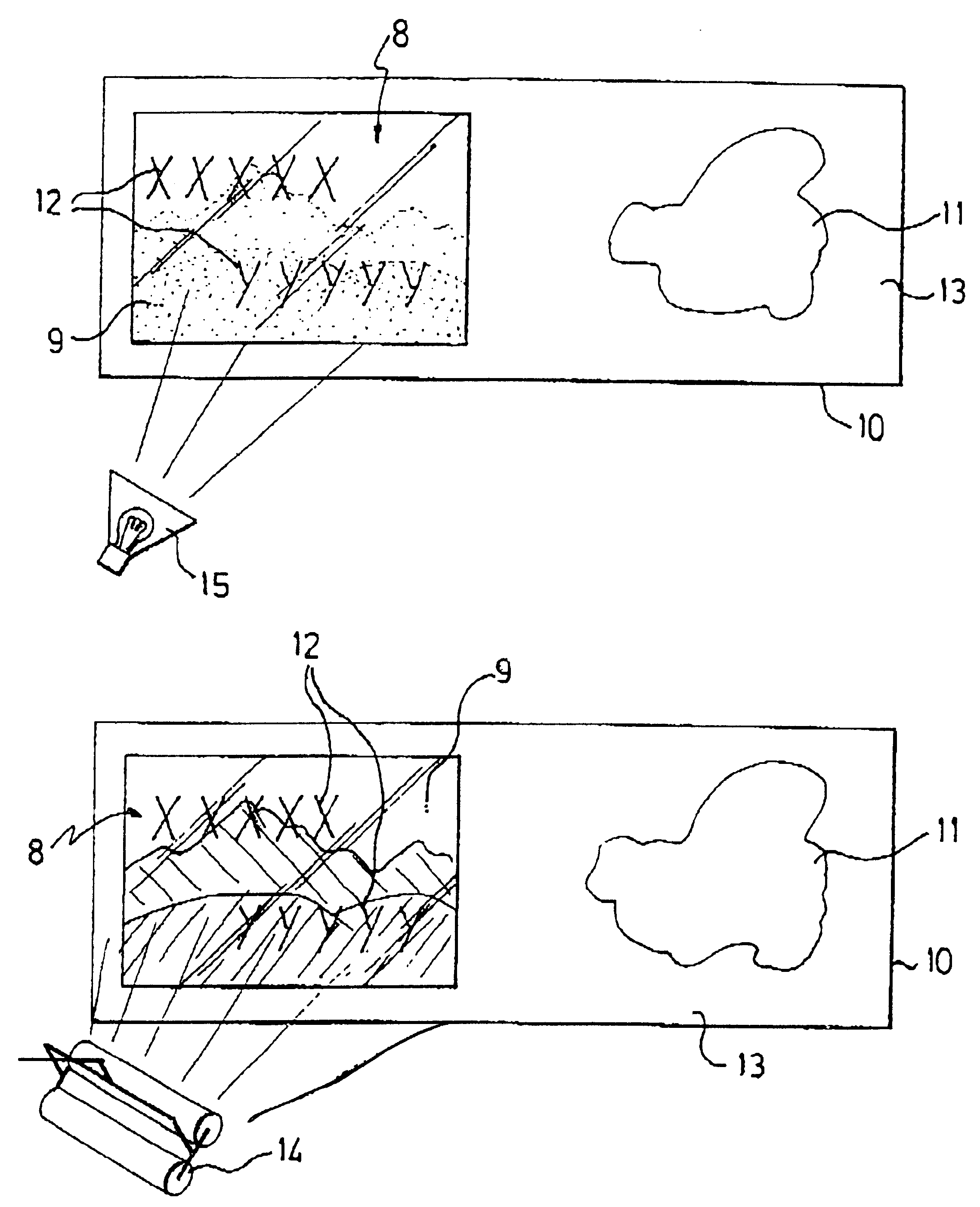 Method for producing a particular photoluminescent polychromatic printed image, resulting image and uses