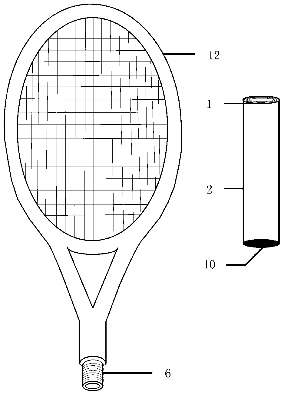 A tennis racket capable of monitoring the force of the net