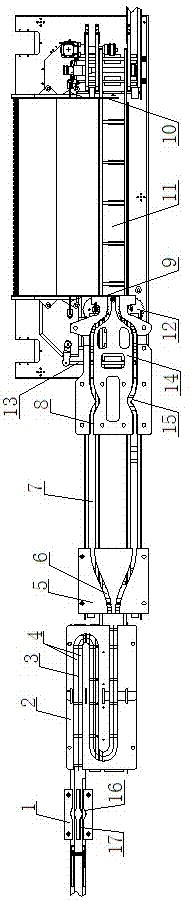 Bottle body conveying device