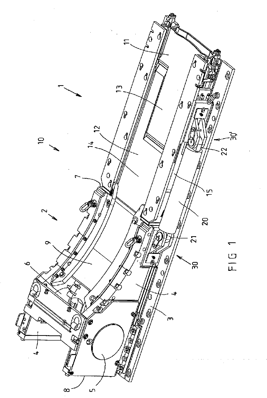 Drive and tensioning unit for a scraper chain conveyor