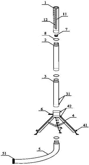 An oil-immersed transformer oil conservator oil level live measuring device