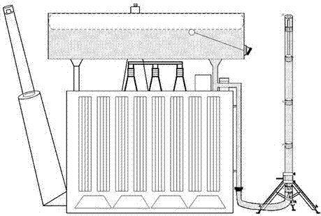 An oil-immersed transformer oil conservator oil level live measuring device