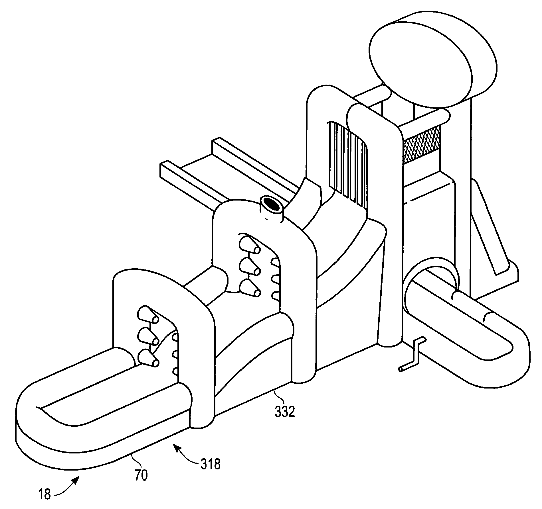 Inflatable car-wash-configured water toy and method